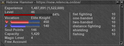 Signature for player Hebrew Hammer