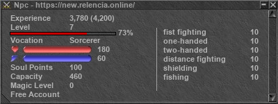 Signature for player Npc