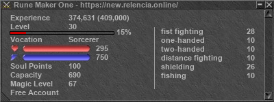 Signature for player Rune Maker One