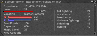 Signature for player Sorcerer Boxer