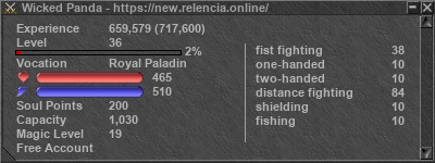 Signature for player Wicked Panda