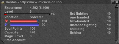 Signature for player Xardas